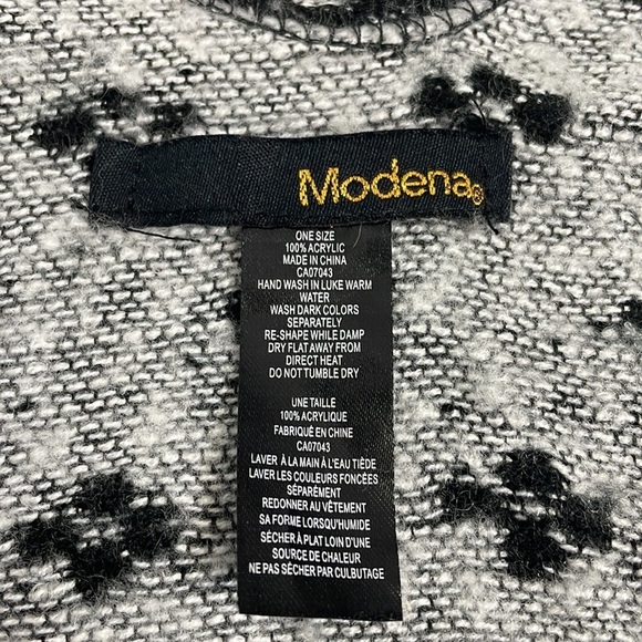 Blanket Sweater Greys Black Brown Cape One Size - Picture 9 of 9